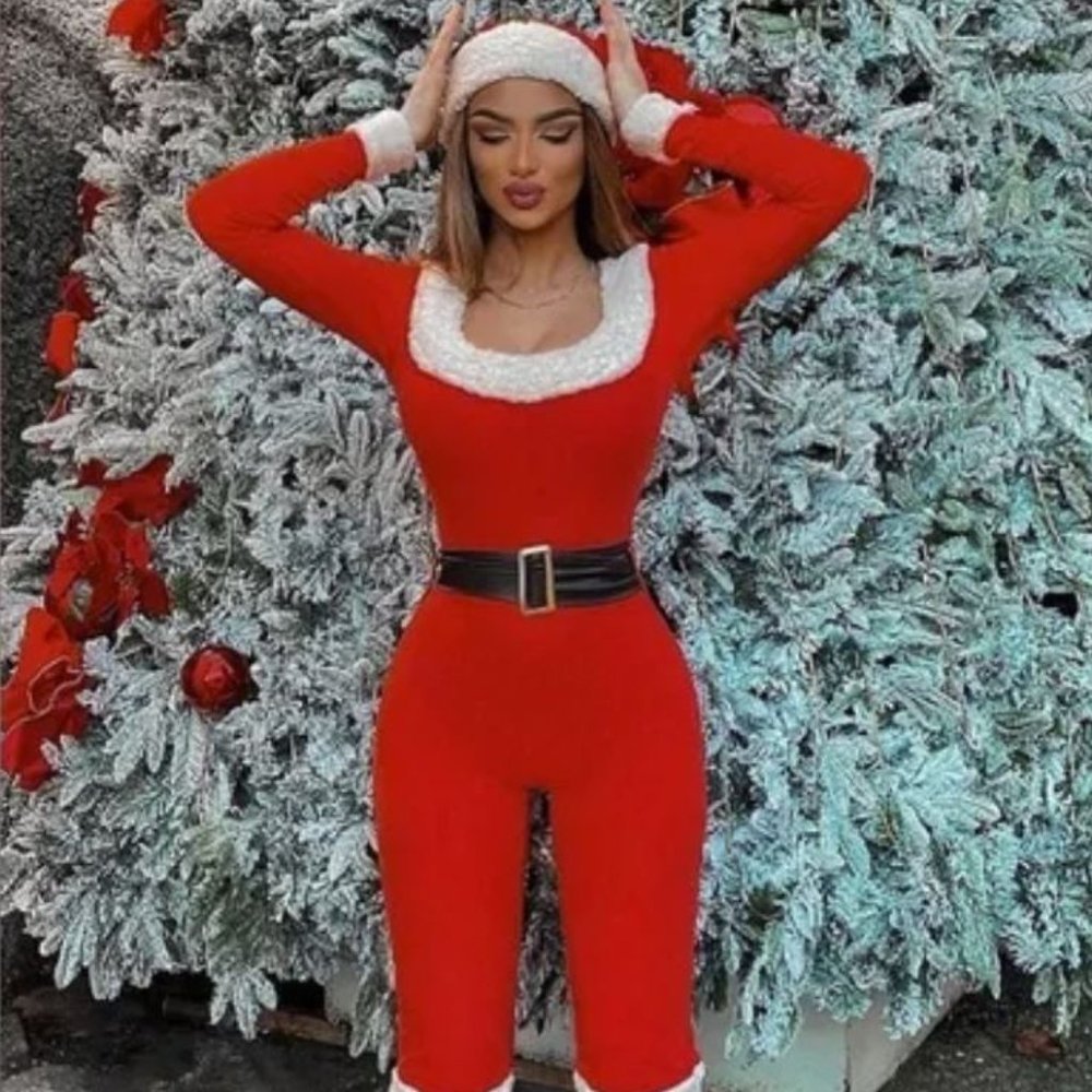 Sexy Santa Costume jumpsuit